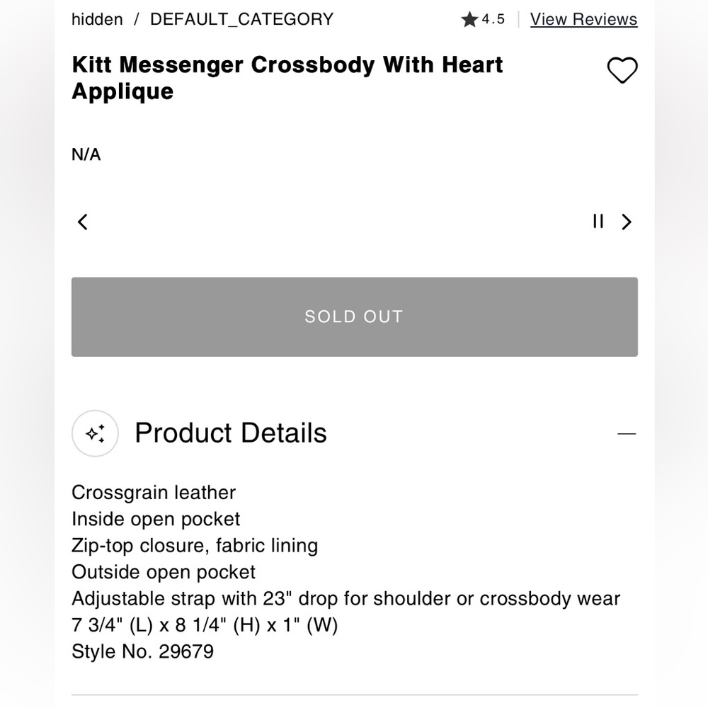 Coach messenger crossbody with hearts appliqué in Dusty Rose - Picture 16 of 16